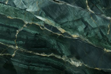 Gündüz vakti zarif yeşil mermer dokusunun işlenmiş kolajı. Pankart, arkaplan veya 3B haritalama için doku