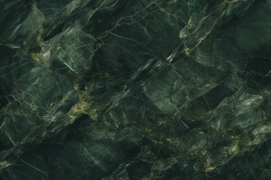 İşlenmiş kolaj, koyu yeşil parlak mermer dokular. Pankart, arkaplan veya 3B haritalama için doku