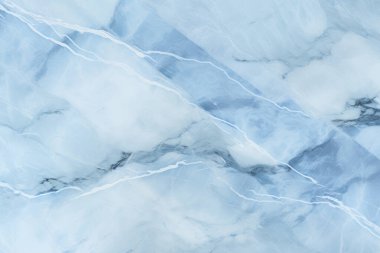 Lüks gökyüzü mavi mermer dokusunun işlenmiş kolajı. Pankart, arkaplan veya 3B haritalama için doku