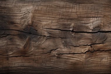 Eskimiş kahverengi ahşap malzeme dokusunun işlenmiş kolajı. Pankart, arkaplan veya 3B haritalama için doku