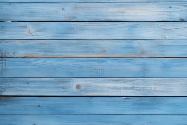 Açık mavi ahşap arkaplan dokusunun işlenmiş kolajı. Pankart, arkaplan veya 3B haritalama için doku