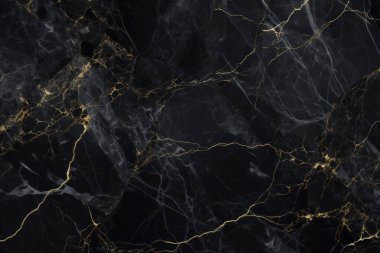 Siyah mermer desenli lüks kolaj. Pankart, arkaplan veya 3B haritalama için doku