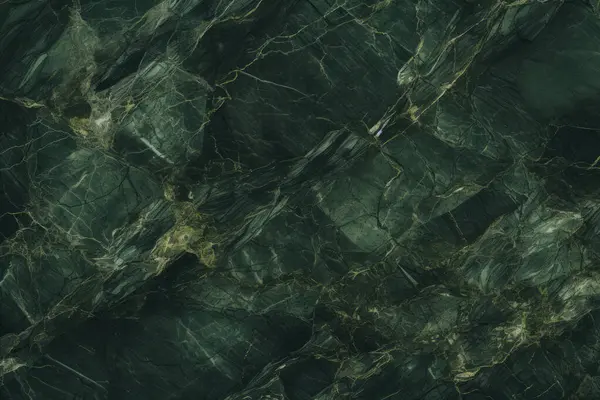 İşlenmiş kolaj, koyu yeşil parlak mermer dokular. Pankart, arkaplan veya 3B haritalama için doku