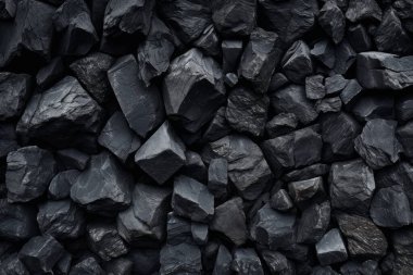 Endüstriyel bezelye kömürü yüzey dokusunun işlenmiş kolajı. Pankart, arkaplan veya 3B haritalama için doku