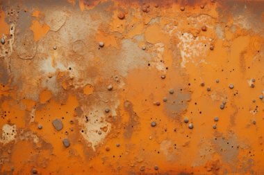 Eski paslı metal duvar yüzey dokusunun işlenmiş kolajı. Pankart, arkaplan veya 3B haritalama için doku