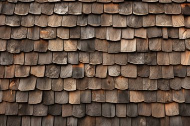 Kırsal ahır çatı kiremitleri yüzey dokusunun işlenmiş kolajı. Pankart, arkaplan veya 3B haritalama için doku