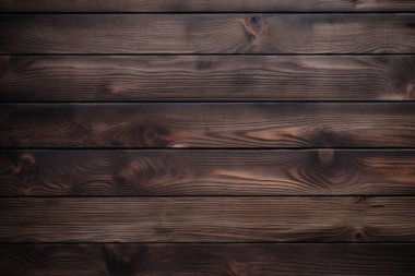 Eski koyu kahverengi ahşap döşeme dokusundan işlenmiş kolaj. Pankart, arkaplan veya 3B haritalama için doku