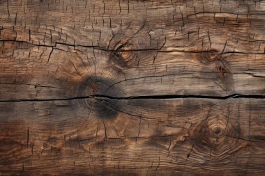 Eskimiş kahverengi ahşap malzeme dokusunun işlenmiş kolajı. Pankart, arkaplan veya 3B haritalama için doku