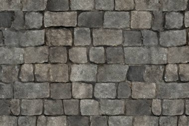 Eski sokak asfalt yüzey dokusunun işlenmiş kolajı. Pankart, arkaplan veya 3B haritalama için doku