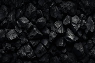 Endüstriyel bezelye kömürü yüzey dokusunun işlenmiş kolajı. Pankart, arkaplan veya 3B haritalama için doku