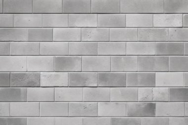 İşlenmiş gri beton brock duvar yüzey dokusu kolajı. Pankart, arkaplan veya 3B haritalama için doku