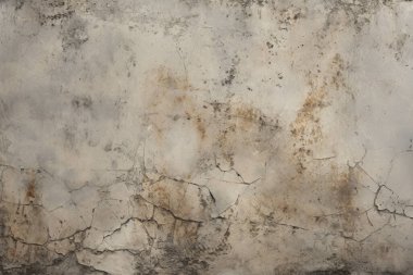 Görünür çatlak dokusuna sahip eski bir duvar kolajı. Pankart, arkaplan veya 3B haritalama için doku