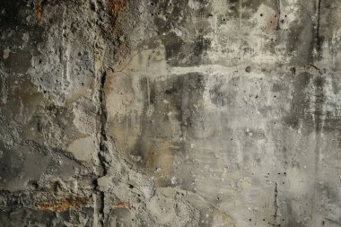 Eski gri beton sığınak duvarının fotoğrafı. Arkaplan veya haritalama için arkaplan dokusu