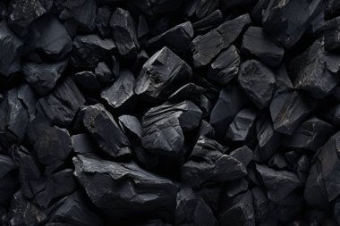 Endüstriyel bezelye kömürü yüzey dokusunun işlenmiş kolajı. Pankart, arkaplan veya 3B haritalama için doku