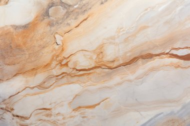 Lüks kahverengi ve beyaz mermer dokusunun işlenmiş kolajı. Pankart, arkaplan veya 3B haritalama için doku