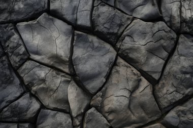 Kuru gri zemin taşı dokusunun işlenmiş kolajı. Pankart, arkaplan veya 3B haritalama için doku