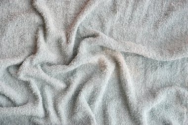 İşlenmiş banyo havlusu kolajı ya da doku yığını. Pankart, arkaplan veya 3B haritalama için doku