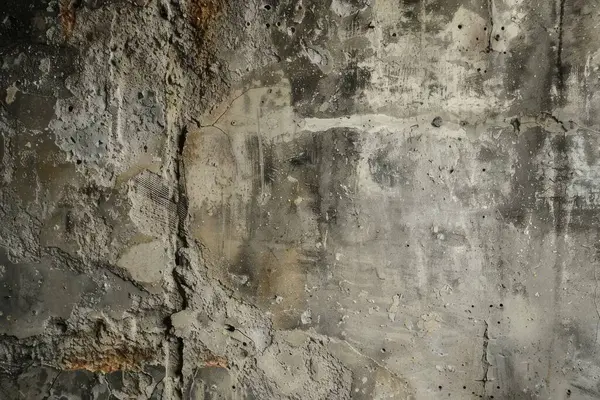  Eski gri beton sığınak duvarının fotoğrafı. Arkaplan veya haritalama için arkaplan dokusu