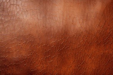 Kahverengi deri yüzey dokusundan işlenmiş kolaj. Pankart, arkaplan veya 3B haritalama için doku