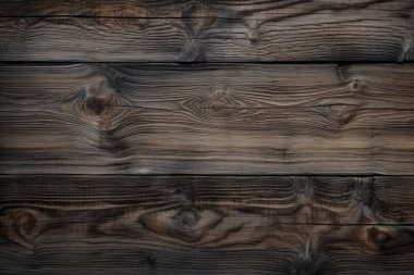 Eski koyu kahverengi ahşap döşeme dokusundan işlenmiş kolaj. Pankart, arkaplan veya 3B haritalama için doku