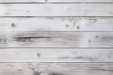 Eski beyaz ahşap duvar dokusunun işlenmiş kolajı. Pankart, arkaplan veya 3B haritalama için doku