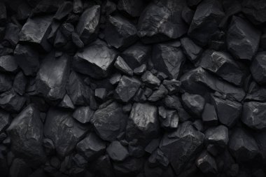 Endüstriyel bezelye kömürü yüzey dokusunun işlenmiş kolajı. Pankart, arkaplan veya 3B haritalama için doku