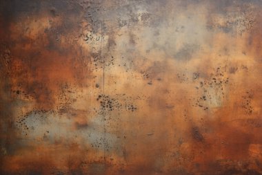 Paslı metal yüzey dokusunun işlenmiş kolajı. Pankart, arkaplan veya 3B haritalama için doku