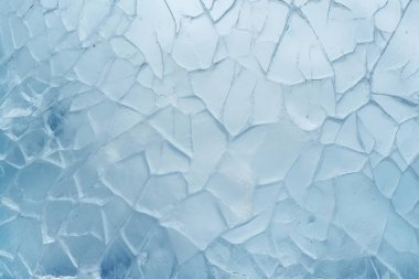 Kalın buz dokusundan oluşan işlenmiş kolaj. Pankart, arkaplan veya 3B haritalama için doku