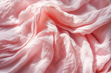 Arkaplanı kapatmak için dokunun işlenmiş şifon kumaş pembe rengi