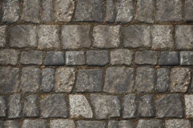 Eski sokak asfalt yüzey dokusunun işlenmiş kolajı. Pankart, arkaplan veya 3B haritalama için doku