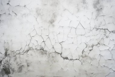 Çatlak yüzey dokusunun işlenmiş kolajı. Pankart, arkaplan veya 3B haritalama için doku