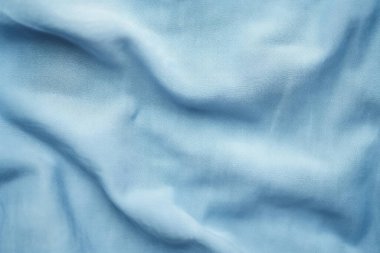 Katlanmış kolajın işlenmiş kolajı kot mavi kumaş dokusunu denetler. Pankart, arkaplan veya 3B haritalama için doku