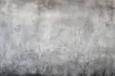 Gri çatlamış duvar dokusunun işlenmiş kolajı. Pankart, arkaplan veya 3B haritalama için doku