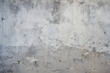 Gri çatlamış duvar dokusunun işlenmiş kolajı. Pankart, arkaplan veya 3B haritalama için doku