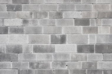 İşlenmiş gri beton brock duvar yüzey dokusu kolajı. Pankart, arkaplan veya 3B haritalama için doku