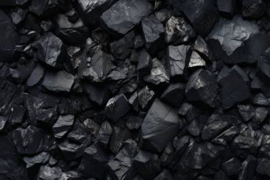 Endüstriyel bezelye kömürü yüzey dokusunun işlenmiş kolajı. Pankart, arkaplan veya 3B haritalama için doku