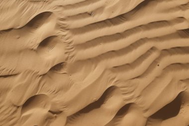 Çöl kumlarının işlenmiş kolajı yüzey dokusu. Pankart, arkaplan veya 3B haritalama için doku