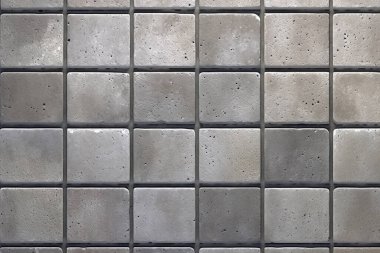 Gri mermer döşeme yüzey dokusundan işlenmiş kolaj. Pankart, arkaplan veya 3B haritalama için doku