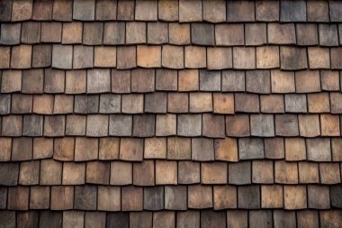 Kırsal ahır çatı kiremitleri yüzey dokusunun işlenmiş kolajı. Pankart, arkaplan veya 3B haritalama için doku