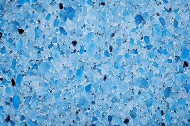 Lacivert terrazzo yüzey dokusunun işlenmiş kolajı. Pankart, arkaplan veya 3B haritalama için doku