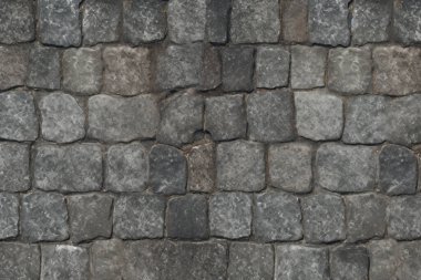 Eski sokak asfalt yüzey dokusunun işlenmiş kolajı. Pankart, arkaplan veya 3B haritalama için doku