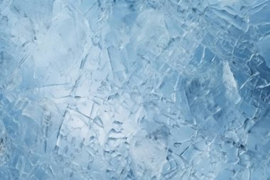 Kalın buz dokusundan oluşan işlenmiş kolaj. Pankart, arkaplan veya 3B haritalama için doku