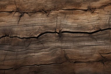 Eskimiş kahverengi ahşap malzeme dokusunun işlenmiş kolajı. Pankart, arkaplan veya 3B haritalama için doku