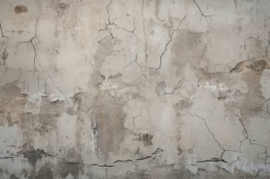 Görünür çatlak dokusuna sahip eski bir duvar kolajı. Pankart, arkaplan veya 3B haritalama için doku