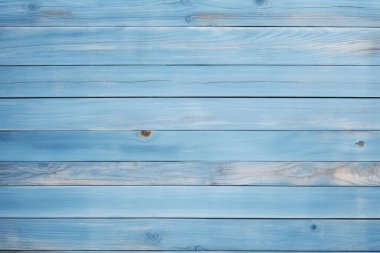 Açık mavi ahşap arkaplan dokusunun işlenmiş kolajı. Pankart, arkaplan veya 3B haritalama için doku