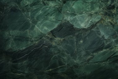 İşlenmiş kolaj, koyu yeşil parlak mermer dokular. Pankart, arkaplan veya 3B haritalama için doku