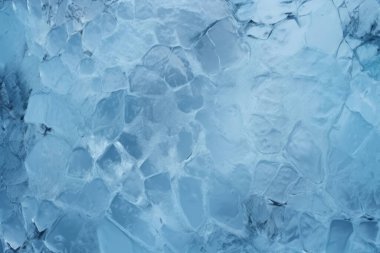 Kalın buz dokusundan oluşan işlenmiş kolaj. Pankart, arkaplan veya 3B haritalama için doku