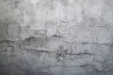 Görünür çatlak dokusuna sahip eski bir duvar kolajı. Pankart, arkaplan veya 3B haritalama için doku