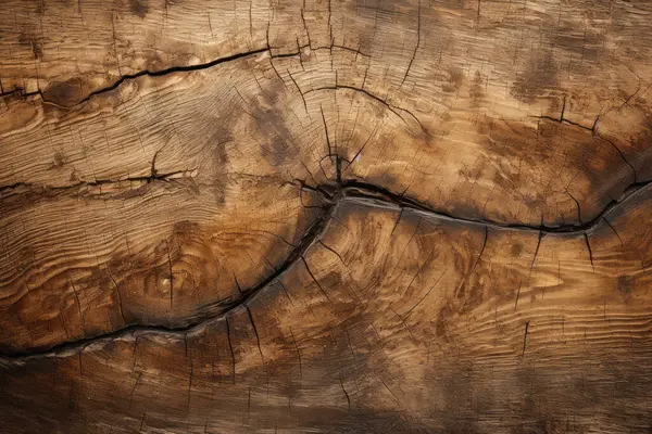 Çatlak ahşap yüzey dokusunun işlenmiş kolajı. Pankart, arkaplan veya 3B haritalama için doku