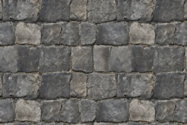 Eski sokak asfalt yüzey dokusunun işlenmiş kolajı. Pankart, arkaplan veya 3B haritalama için doku